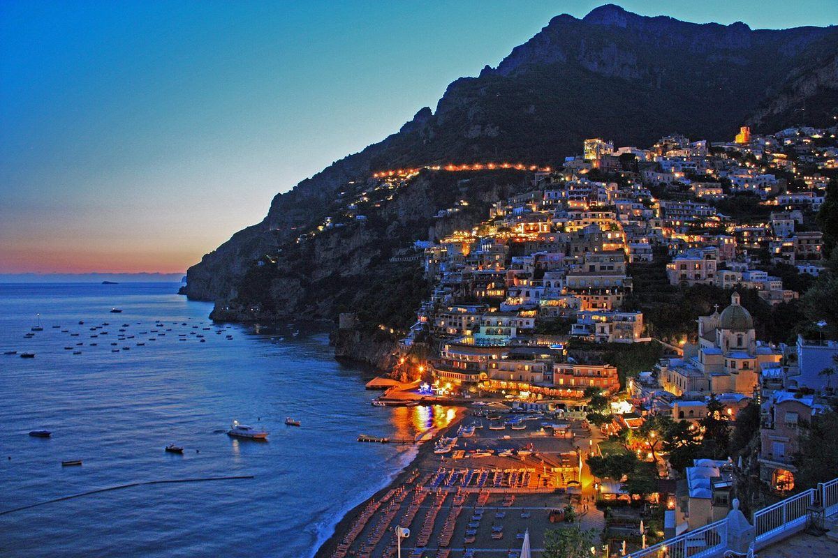 Positano at sunset